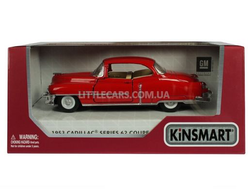 Моделька машины Kinsmart Cadillac Series 62 Coupe 1953 красный KT5339WR фото
