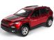 Іграшкова металева машинка Автопром Jeep Cherokee 2018 1:34 червоний 68375R фото 1