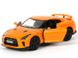 Іграшкова металева машинка RMZ City Nissan GT-R (R35) 1:32 помаранчевий матовий 554033MO фото 2