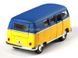 Іграшкова металева машинка Kinsmart Volkswagen Classical Bus 1962 жовто-синій матовий KT5060WMY фото 3