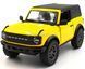 Іграшкова металева машинка Ford Bronco 2022 1:34 Kinsmart KT5438WB жовтий KT5438WBY фото 1