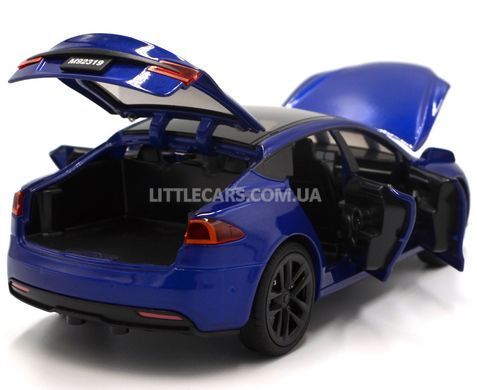 Іграшкова машинка Tesla Model S Plaid 1:28 Автопром AP7713 синя AP7713B фото