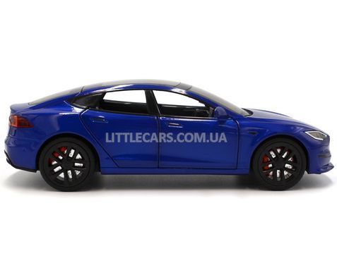 Іграшкова машинка Tesla Model S Plaid 1:28 Автопром AP7713 синя AP7713B фото