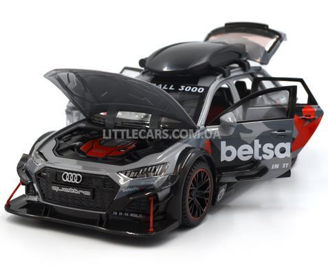 Модель машини AUDI RS6 DTM "GUMBALL 3000" 1:24 Автопром AP7707 сіра AP7707G фото