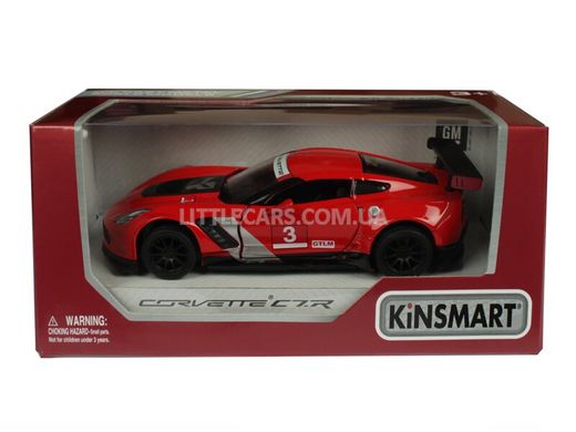 Іграшкова металева машинка Kinsmart Chevrolet Corvette CTR червоний KT5397WR фото