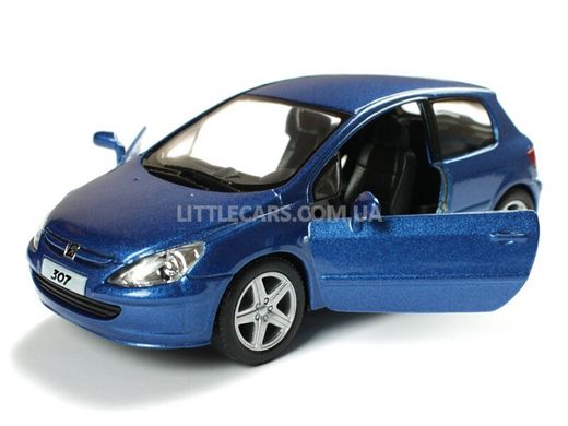 Іграшкова металева машинка Kinsmart Peugeot 307 XSI 2001 синій KT5079WB фото