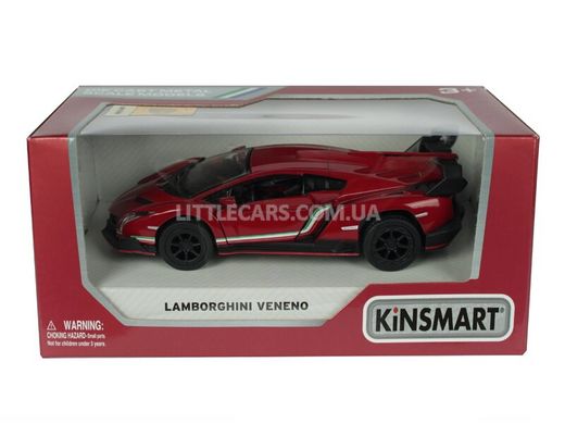 Іграшкова металева машинка Kinsmart Lamborghini Veneno червона KT5367WR фото