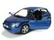Іграшкова металева машинка Kinsmart Peugeot 307 XSI 2001 синій KT5079WB фото 2