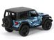 Металлическая модель машины Kinsmart Jeep Wrangler в синем камуфляже KT5420WBB фото 3