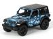 Металлическая модель машины Kinsmart Jeep Wrangler в синем камуфляже KT5420WBB фото 1