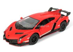 Іграшкова металева машинка Kinsmart Lamborghini Veneno червона матовая KT5370WR фото