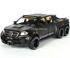 Іграшкова металева машинка Mercedes-Benz X-Class Exy Monster X Concept 6x6 1:32 чорний матовий 7584BL фото