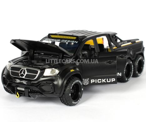 Іграшкова металева машинка Mercedes-Benz X-Class Exy Monster X Concept 6x6 1:32 чорний матовий 7584BL фото