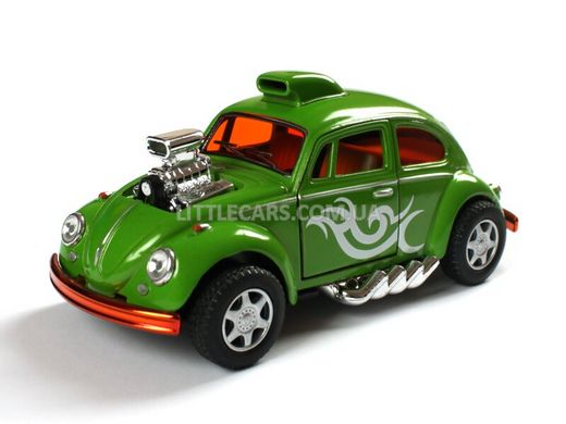 Іграшкова металева машинка Kinsmart Volkswagen Beetle Custom Dragracer зелений KT5405WGRN фото
