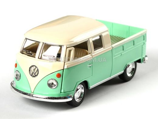 Металлическая модель машины Kinsmart Volkswagen Double Cab 1963 Pick-UP зеленый KT5387WYGR фото