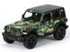 Іграшкова металева машинка Kinsmart Jeep Wrangler в зеленому камуфляжі KT5420WBGN фото 1