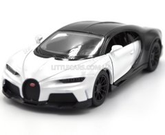 Іграшкова металева машинка Bugatti Chiron Super Sport 1:36 Kinsmart KT5423W чорно-біла KT5423WW фото