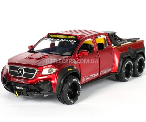 Іграшкова металева машинка Mercedes-Benz X-Class Exy Monster X Concept 6x6 1:32 червоний 7584R фото