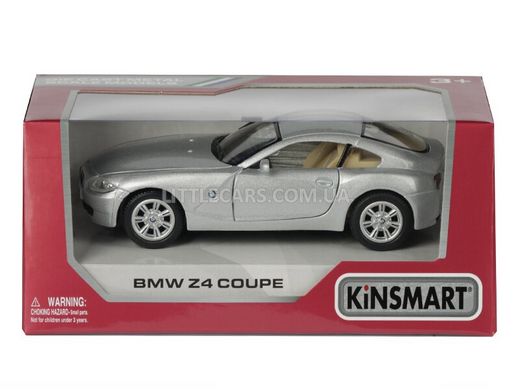 Іграшкова металева машинка Kinsmart BMW Z4 Coupe сіра KT5318WG фото
