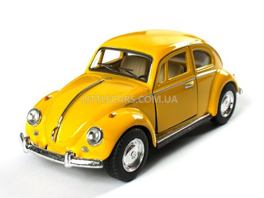 Металлическая модель машины Kinsmart Volkswagen Beetle Classical 1967 желтый KT5057WY фото