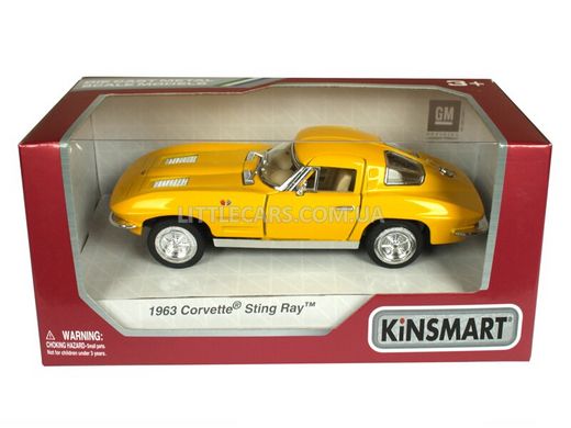 Моделька машины Kinsmart Chevrolet Corvette Sting Ray желтый KT5358WY фото
