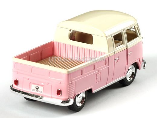 Іграшкова металева машинка Kinsmart Volkswagen Double Cab 1963 Pick-UP рожевий KT5387WY фото