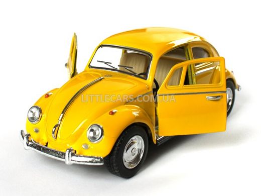 Іграшкова металева машинка Kinsmart Volkswagen Beetle Classical 1967 жовтий KT5057WY фото