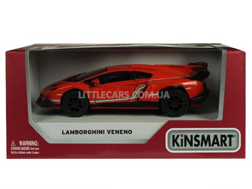 Іграшкова металева машинка Kinsmart Lamborghini Veneno помаранчева KT5367WO фото