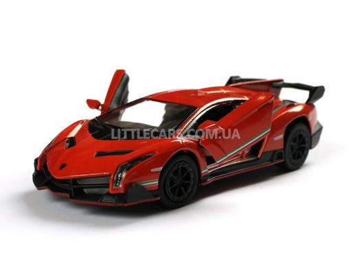 Іграшкова металева машинка Kinsmart Lamborghini Veneno помаранчева KT5367WO фото