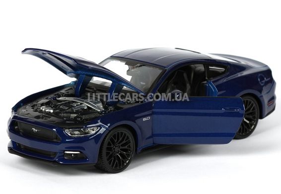 Коллекционная модель машины Maisto Ford Mustang 2015 1:24 синий 31508B фото
