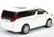 Іграшкова металева машинка Автопром Toyota Alphard 2015 1:24 біла 7685W фото 4
