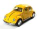 Металлическая модель машины Kinsmart Volkswagen Beetle Classical 1967 желтый KT5057WY фото 1