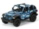 Іграшкова металева машинка Kinsmart Jeep Wrangler Cabrio синій камуфляж KT5420WAB фото 1