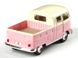 Іграшкова металева машинка Kinsmart Volkswagen Double Cab 1963 Pick-UP рожевий KT5387WY фото 3