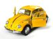Іграшкова металева машинка Kinsmart Volkswagen Beetle Classical 1967 жовтий KT5057WY фото 2