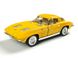 Іграшкова металева машинка Kinsmart Chevrolet Corvette Sting Ray жовтий KT5358WY фото 1