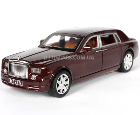 Металлическая модель машины Rolls Royce Phantom 1:29 темно-красный 7687R фото