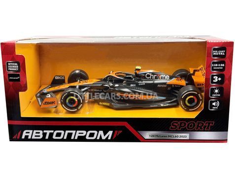 Іграшкова машинка McLaren MCL60 2023 1:24 Автопром 68287A чорний 68287A фото