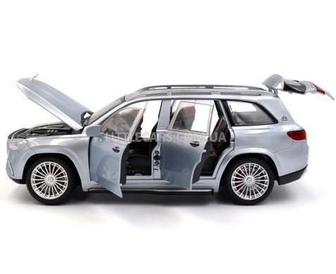 Іграшкова металева машинка Mercedes-Benz Maybach GLS 600 1:24 Автосвіт AP-1959 сірий AP-1959G фото