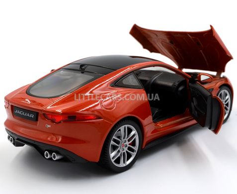 Металічна модель машини Jaguar F-type coupe Welly 24060W 1:24 помаранчевий 24060WCR фото