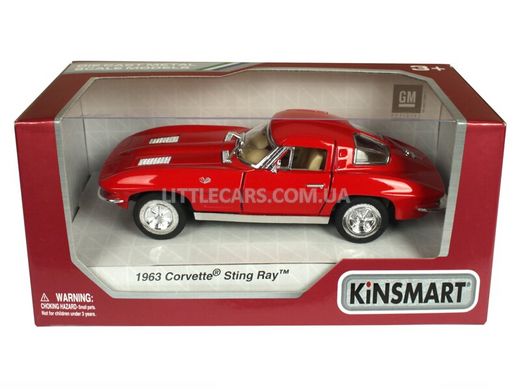 Іграшкова металева машинка Kinsmart Chevrolet Corvette Sting Ray червоний KT5358WR фото
