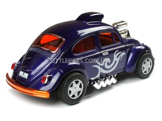 Металлическая модель машины Kinsmart Volkswagen Beetle Custom Dragracer фиолетовый KT5405WGF фото