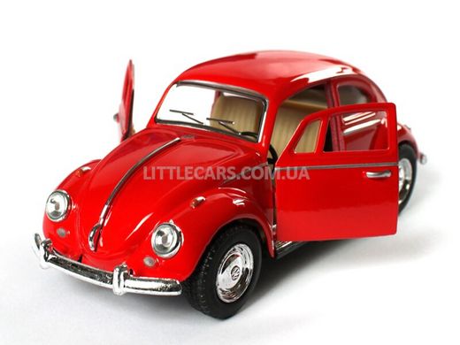 Металлическая модель машины Kinsmart Volkswagen Beetle Classical 1967 красный KT5057WR фото