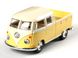 Металлическая модель машины Kinsmart Volkswagen Double Cab 1963 Pick-UP желтый KT5387WYY фото 1