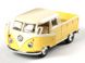 Іграшкова металева машинка Kinsmart Volkswagen Double Cab 1963 Pick-UP жовтий KT5387WYY фото 2