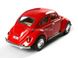 Іграшкова металева машинка Kinsmart Volkswagen Beetle Classical 1967 червоний KT5057WR фото 3