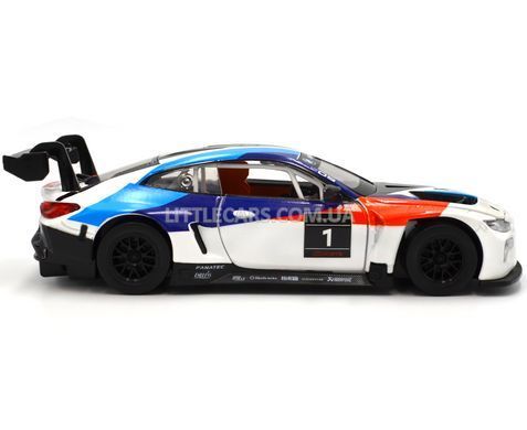 Іграшкова машинка BMW M4 GT3 1:32 Автопром 68715A біла 68715AW фото