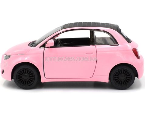 Іграшкова металева машинка Fiat 500e 1:28 Kinsmart KT5440W рожевий KT5440WYP фото