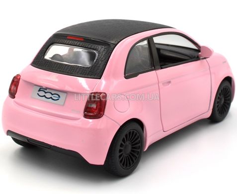 Іграшкова металева машинка Fiat 500e 1:28 Kinsmart KT5440W рожевий KT5440WYP фото