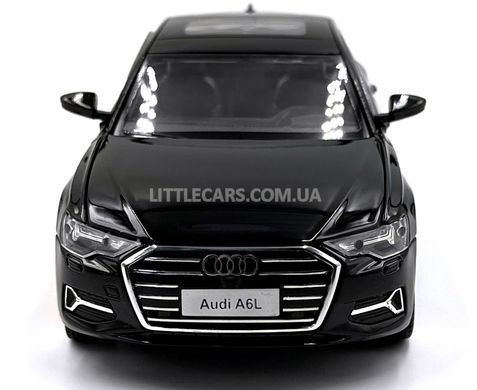 Іграшкова модель машини Audi A6L 1:25 Автопром AP7754 чорна AP7754BL фото
